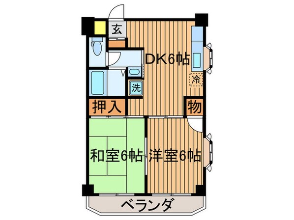 グリ－ンハイムの物件間取画像